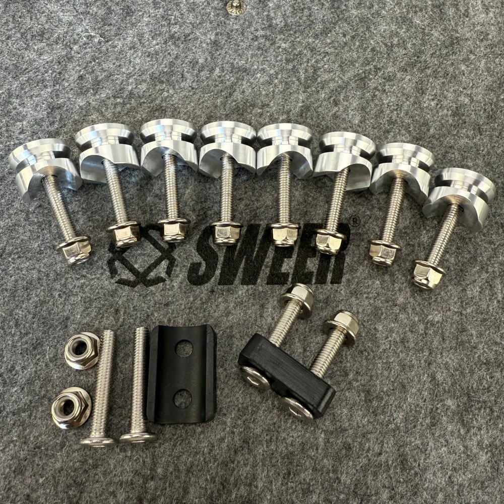 Universal Motorcycle Tail Box Buckle Aluminum Alloy Bottom Screw Kit Tail Box Accessories Kit Brand New Motorcycle Tail Box Accessories Kit