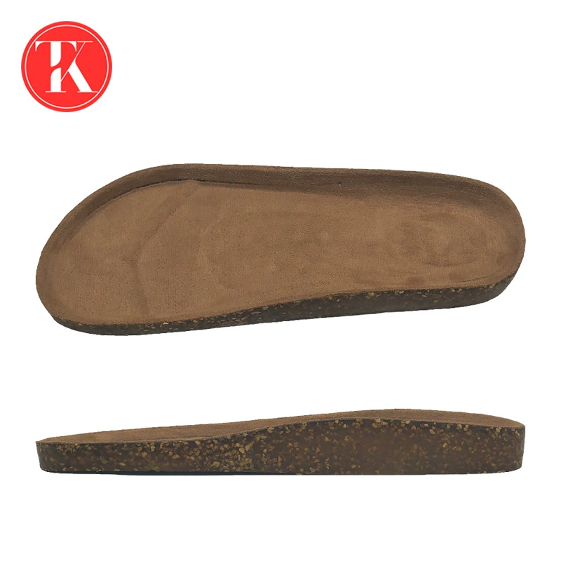 Заказ на оптовую поставку высококачественной подошвы из пробкового TPR и замши KM-2401 напрямую с фабрики.