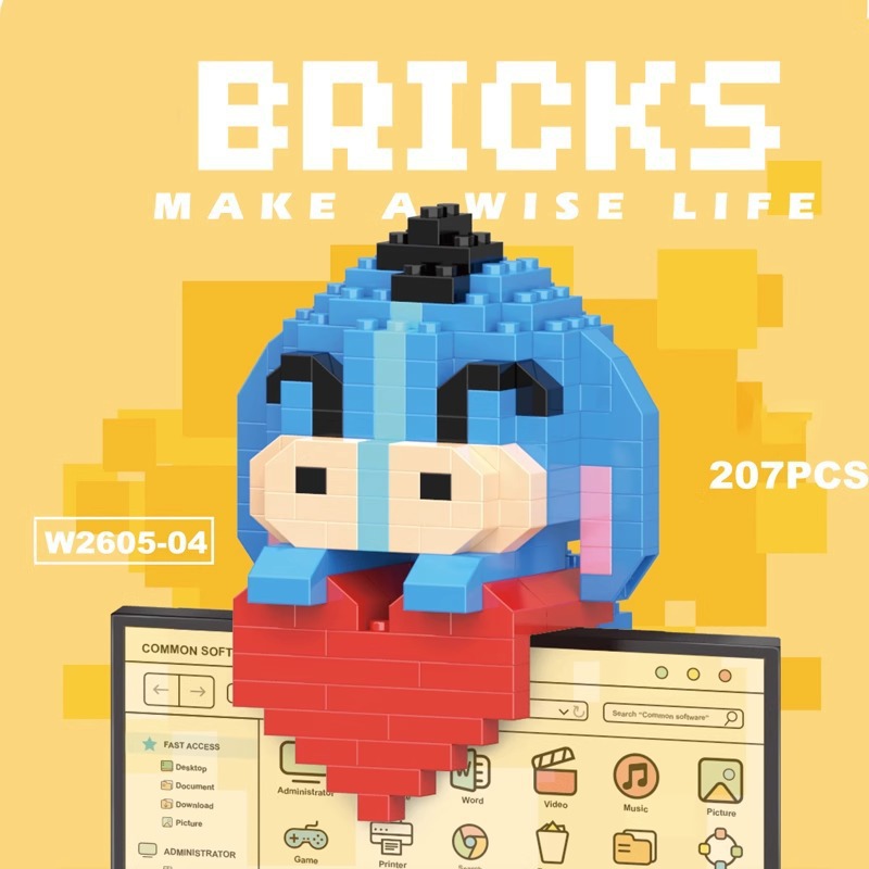 Compatible con bloques de construcción de Lego, huevos, dibujos animados, muñecas de animales, juguetes de ensamblaje de rompecabezas para niños, puestos transfronterizos al por mayor