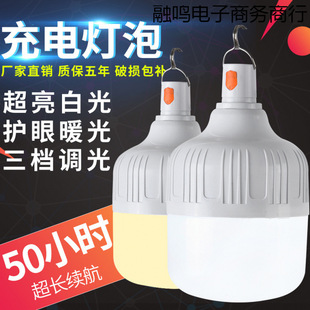 超亮充电移动照明灯户外夜市摆摊白光家用停电应急充电灯暖光