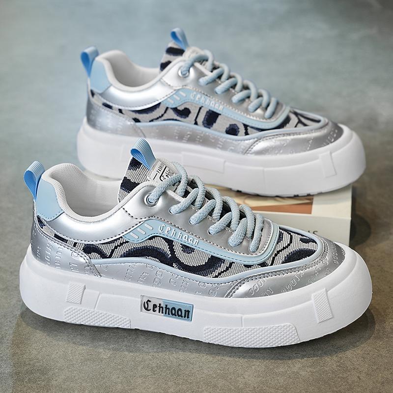 Zapatos de hombre primavera transpirable nicho tendencia original de todo fósforo zapatillas de deporte casuales para estudiantes zapatos de moda de lona blanca de suela gruesa