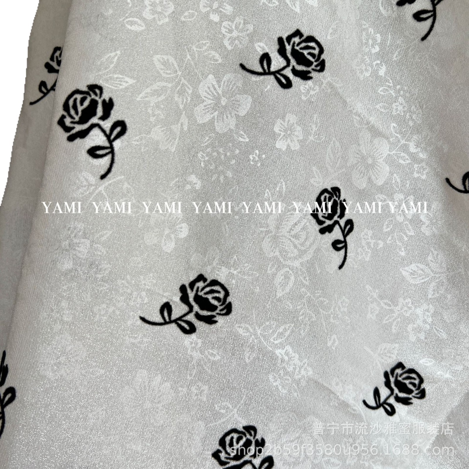 Tejido de estilo chino brillante en relieve de chiffón oscuro flocado una rama de tela de ciruela rosa cheongsam nuevo conjunto de estilo chino