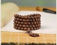 正宗金丝檀手串沉水老料檀香木楠木6/8mm108颗念珠佛珠男女手链