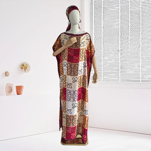 Cross-Border Exclusive African Robe Dress Abaya Muslim Women's Plus Size Skirt Beach Vacation Sun Protection Clothing
