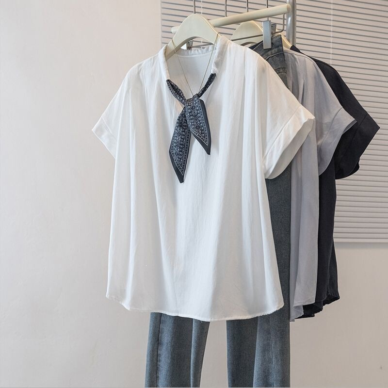Plus-Size Korean-Style Tie-Dye Maternity T-Shirt for Women, Summer 2026 New Style, Loose Fit, Slimming, Covers Imperfections, Versatile Top for Women