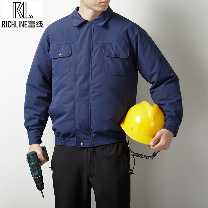 Rich line summer cooling air conditioning clothes men and women with fan single-layer sun protection summer protection jacket labor protection workers construction site clothes
