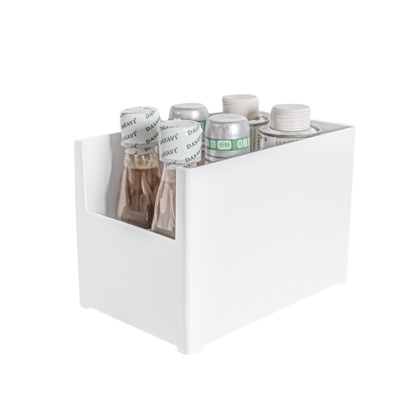 Caja de almacenamiento del armario japonés en forma de U delantera Cesta de almacenamiento clasificada en ángulo recto diseño lado a lado ahorra espacio