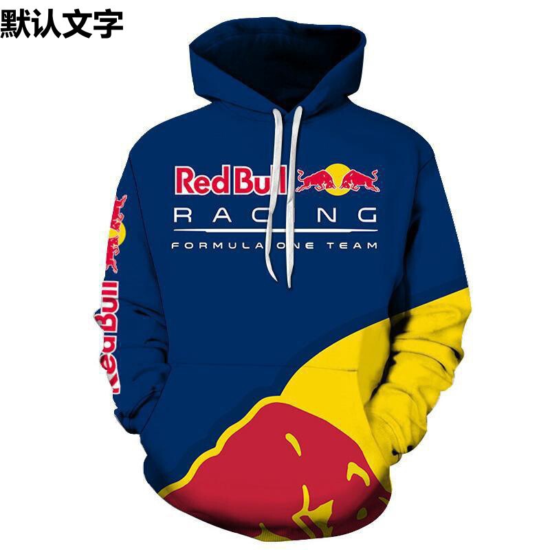 Autumn and Winter Cross-border New 3D Digital Printing Men's Hoodie Casual Red Bull Racing Suit Foreign Trade Hoodie