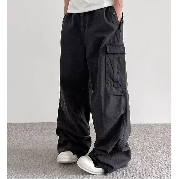 Retro trousers, skydiver, American style, drawstring