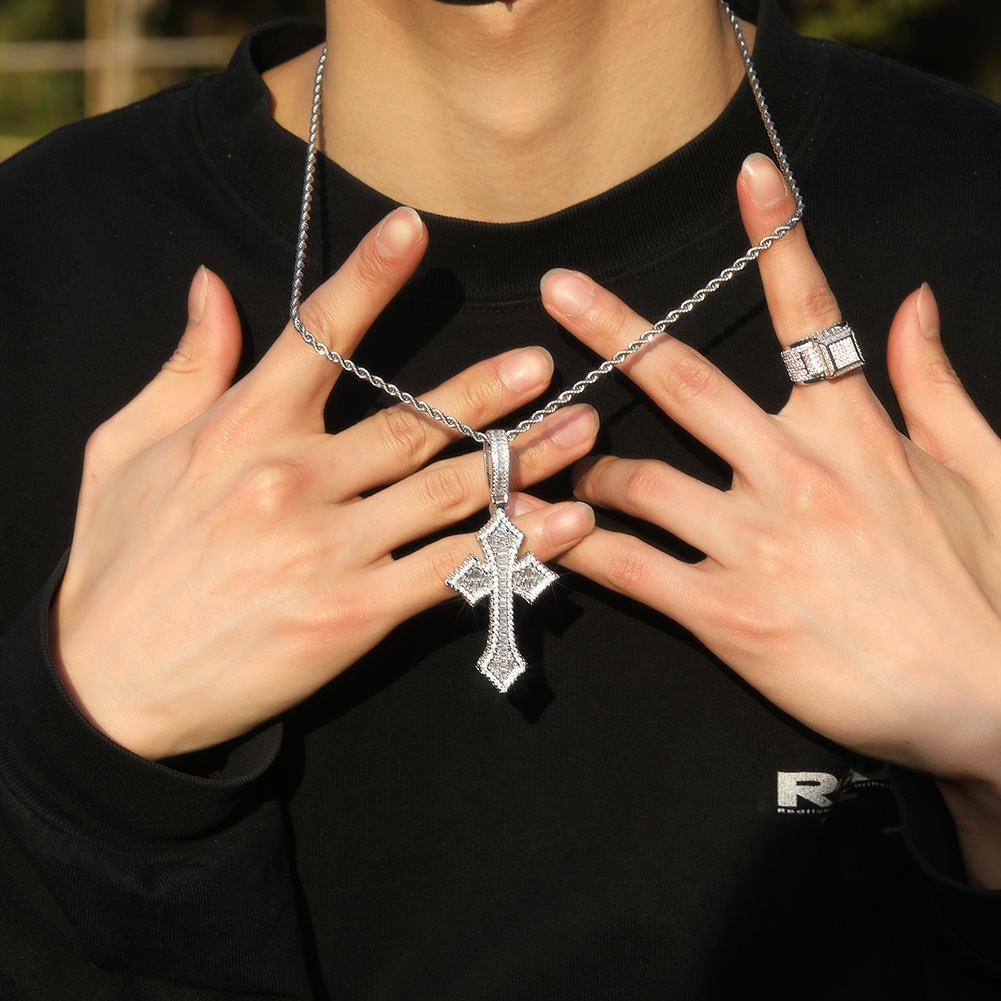 pendant with zircon hip-hop style