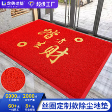 门口加厚脚垫办公室进门除尘防滑脚垫商用商场入户门logo丝圈地垫