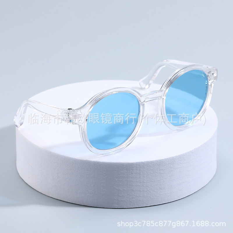 Hoja azul de marco transparente