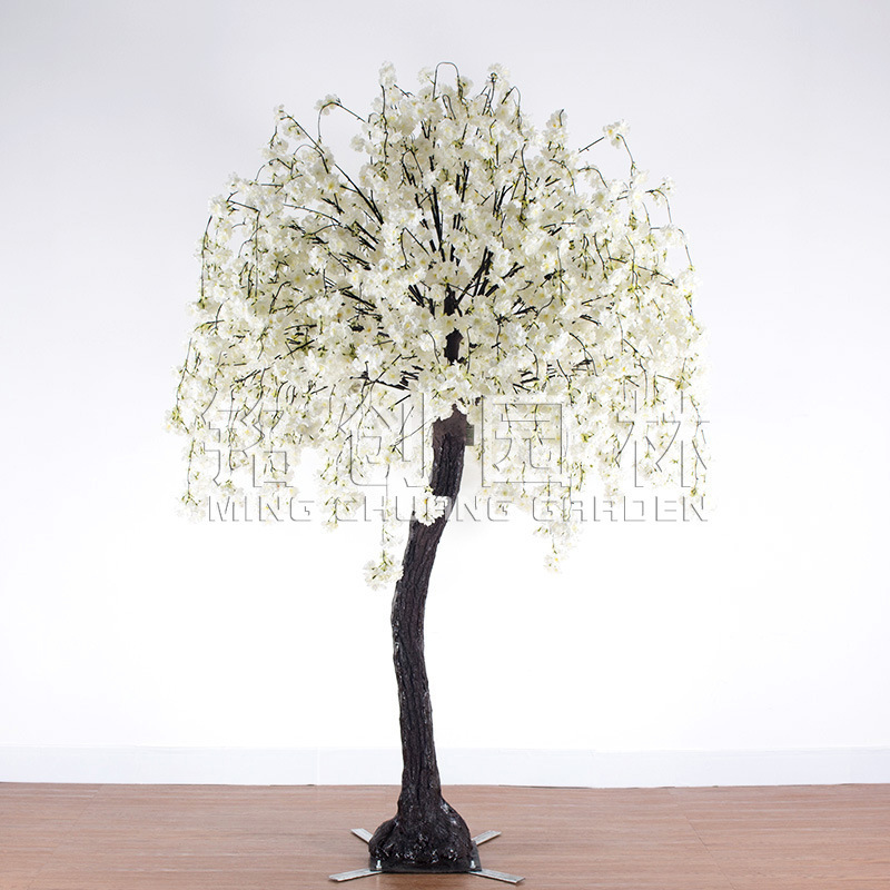 Cerezo de simulación colgante decoración de mesa restaurante decoración de boda árbol interior flor falsa árbol simulación cerezo