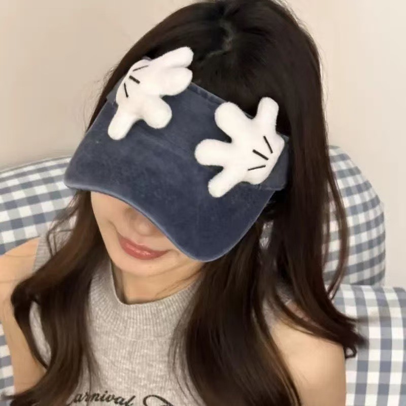 新しいミッキーダックキャップ、新鮮でかわいい漫画の小さな手袋、日焼け止め帽子、夏の遊び用サンシェード空のトップダックキャップ|undefined