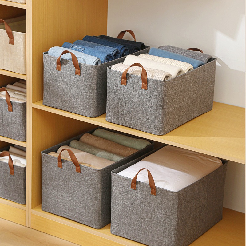Caja de almacenamiento de acabado de ropa tela resistente al desgaste cesta de almacenamiento plegable multifuncional marco de cesta metálica bolsa de almacenamiento portátil