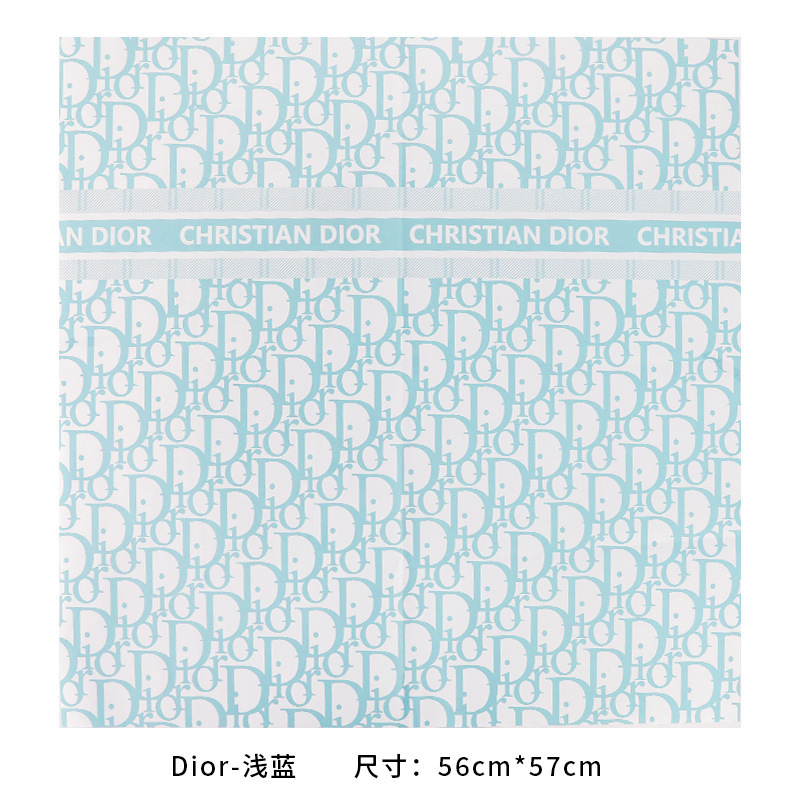 흰색 배경(헤라지)이 있는 하늘색 디올 스타일 20장;