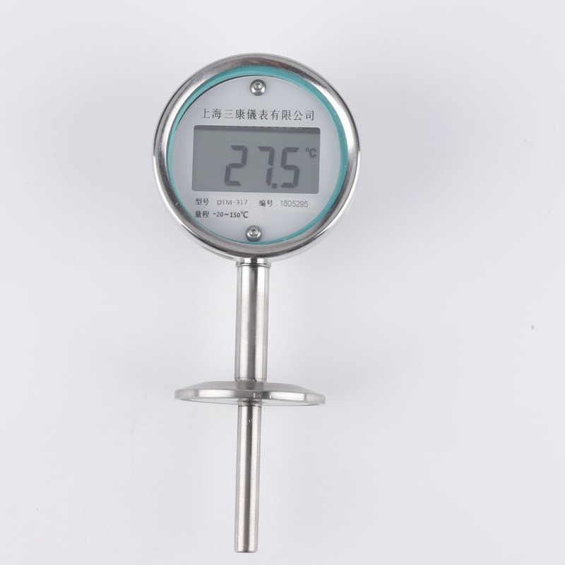 温湿度仪表径向卡盘卡箍不锈钢数字温度表工业用双金属温度计仪器
