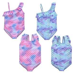 Cross-border Korean version of girls one-piece swimsuit new children 1-6 years old children's sling swimsuit Amazon wholesale