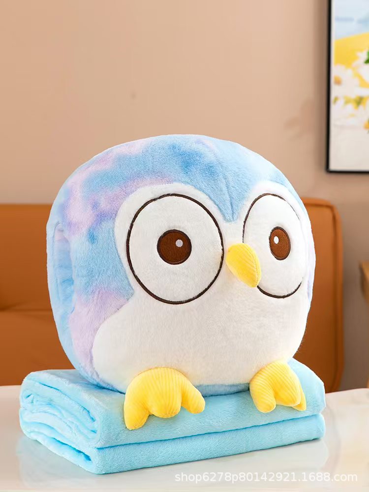 almohada transfronteriza manta muñeca de doble uso siesta de oficina aire acondicionado cojín para niños muñecas de peluche