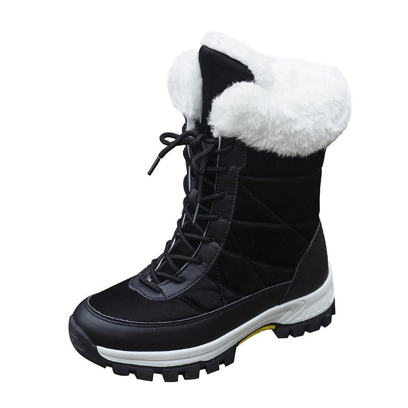 Botas de Nieve de Caña Media para Mujer, PU, Térmico, para Uso Diario image 7