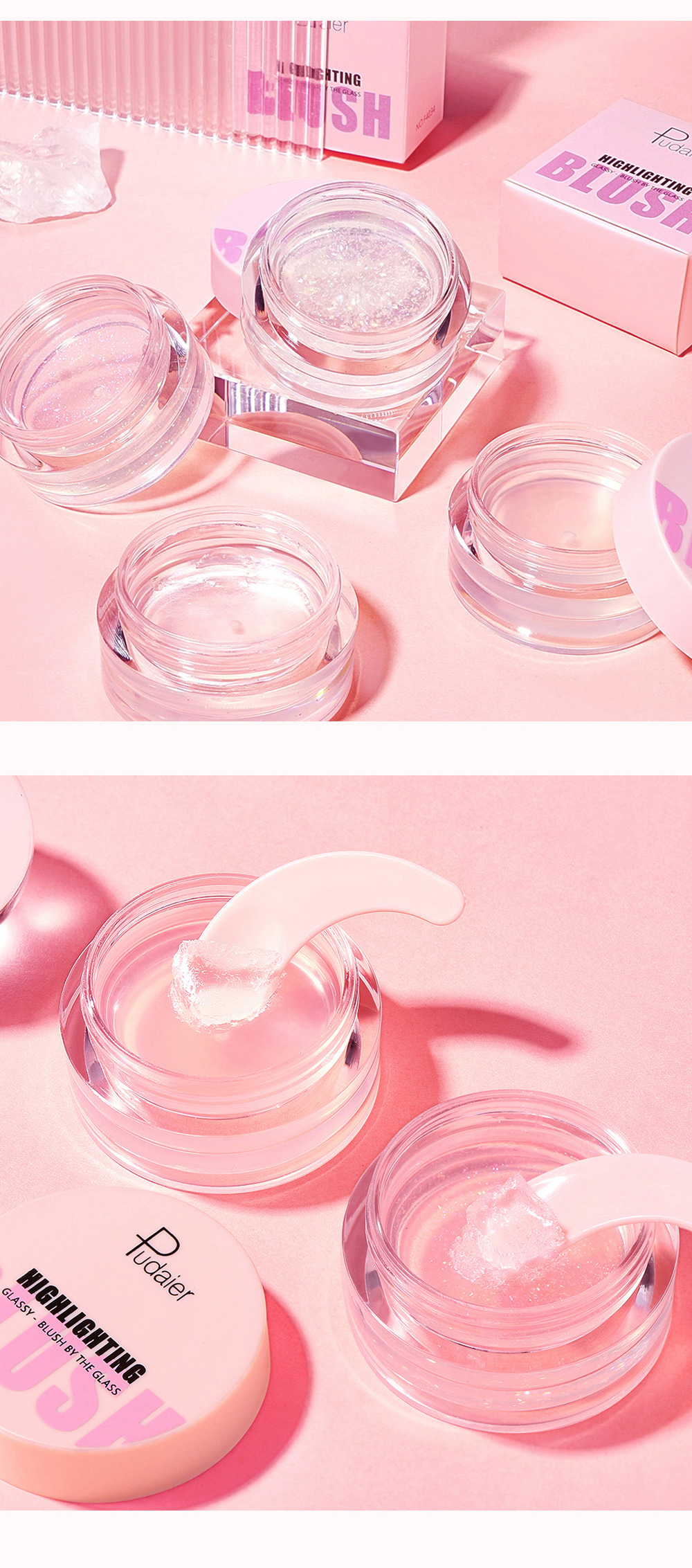 Casual Solid Color Plastic Blusher display picture 1