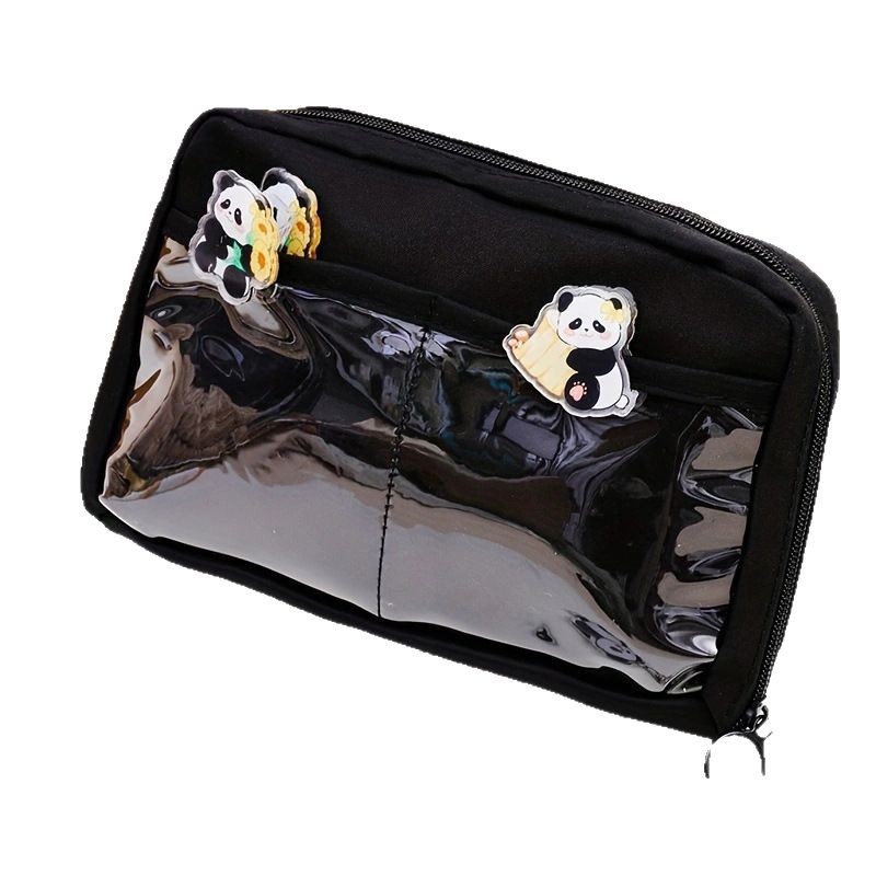 Multicapa panda bolsas de lápiz de gran capacidad para niñas estudiantes de escuela primaria niños de secundaria secundaria niñas de alto valor de papelería caja de lápiz