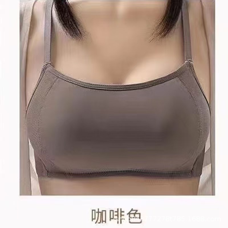 Cai Xianer 3281 ガールズビューティーモデルノンワイヤー健康、快適で通気性のある下着無地薄型ブラジャー女性用|undefined