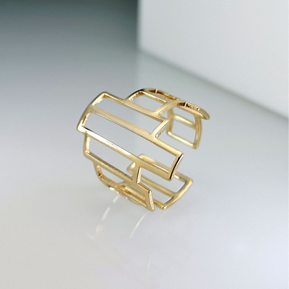 fashionable brand geometric adjustable universal ring for men and…