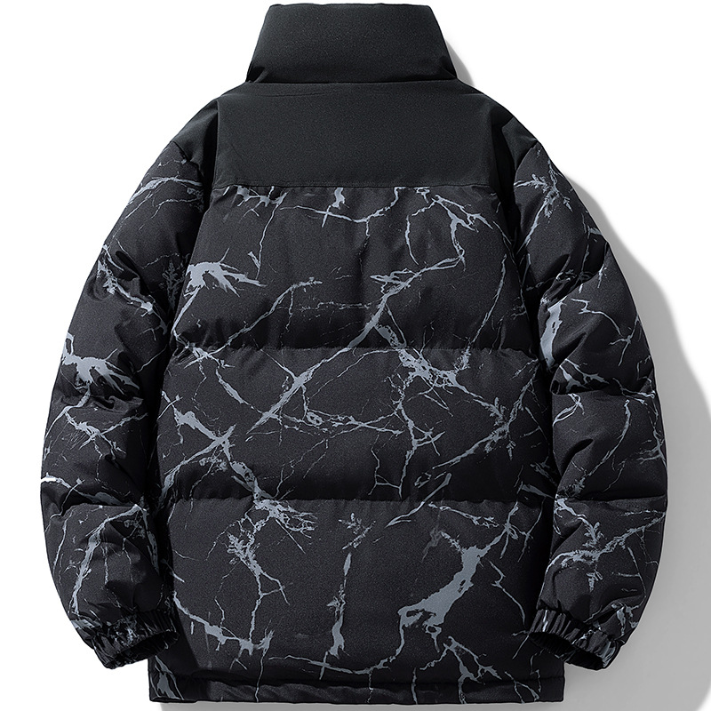 Transfronterizo nuevo invierno plumón de algodón para hombres grueso camuflaje de algodón cálido chaqueta de pan de algodón