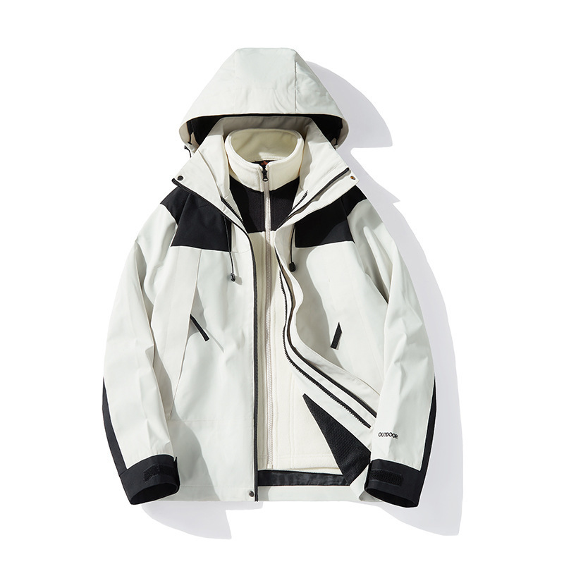 Beijia same style non-standard jacket outdoor couple surface soft shell disassembly two-piece Travel Xinjiang Xizang three-in-one Beijia same style non-standard jacket outdoor couple surface soft shell disassembly two-piece Travel Xinjiang Xizang three-in-one