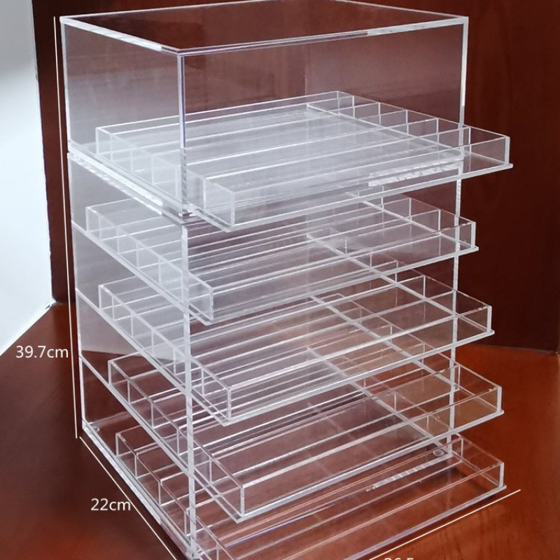 収納ラックアクリルアイシャドウ収納ボックス化粧品デスクトップ引き出しエアクッションパウダー口紅収納ラック|undefined