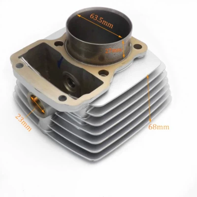 Motorcycle parts cylinder suitable for Honda CG200 RKV200 Keeway XT200 63.5mm (Piston, piston ring, piston pin) - true-nature