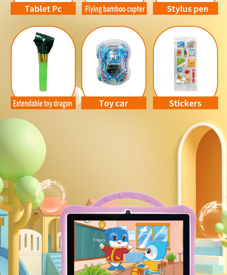 TK Yeni 7 İnç Tablet Dizüstü Toptan Çocuk Öğrenme Makinesi Online Sınıf Çocuk Tablet PC