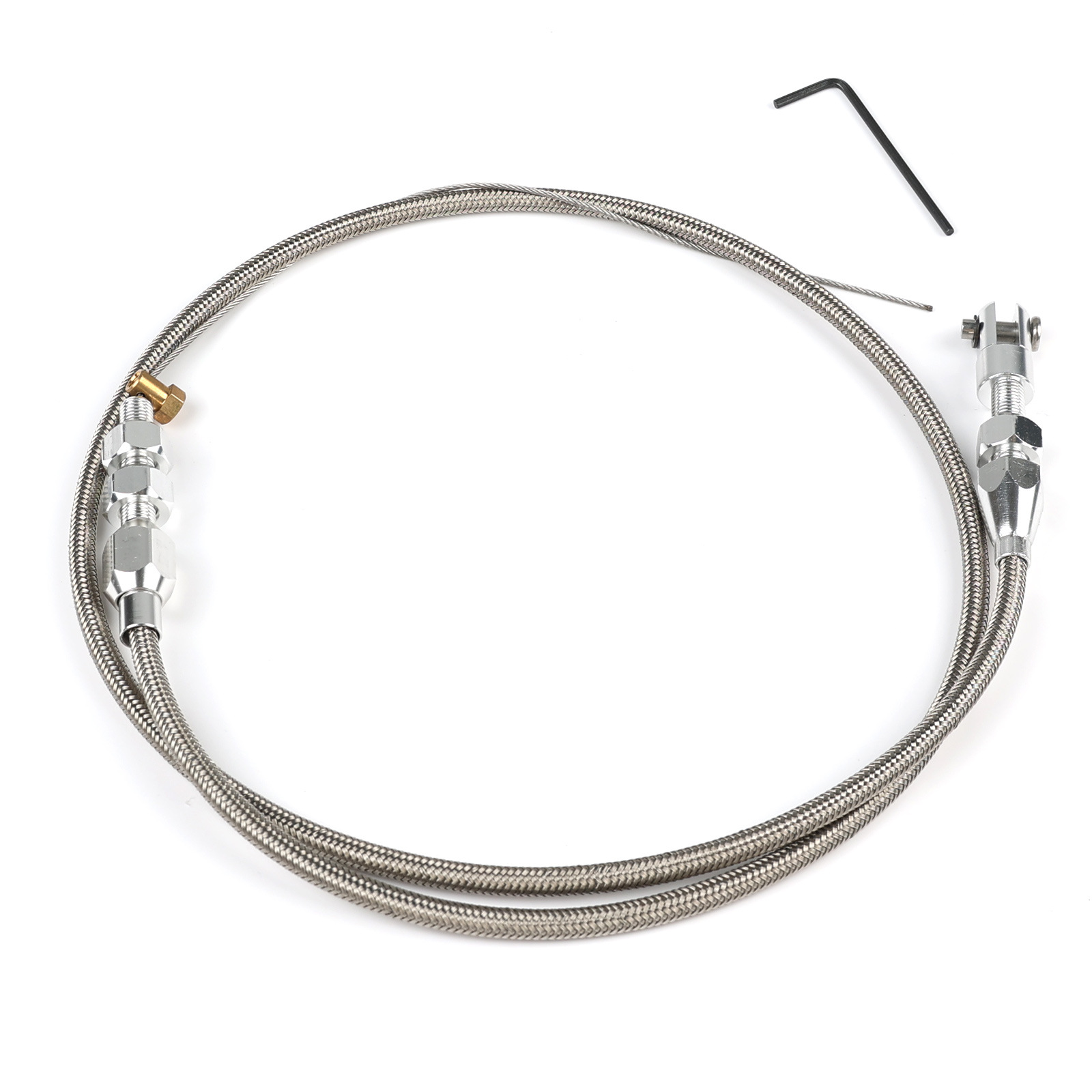 Cross-Border Bestseller 36inch Throttle Cable 24inch Braided Throttle Cable Kit Suitable for 97-07 Chevrolet