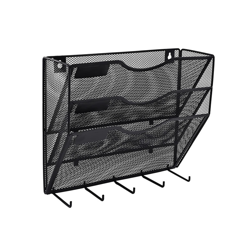 Metal Document Rack - Silver