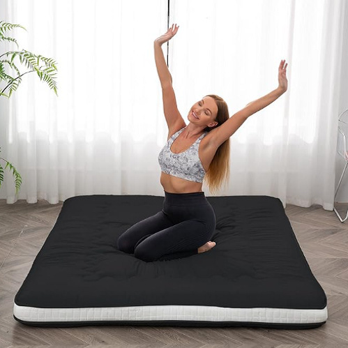 Amazon Special for Japanese Floor Mattress Futon Mattress with Portable Roll up Sleeping Mat Thickened Tatami Mattress