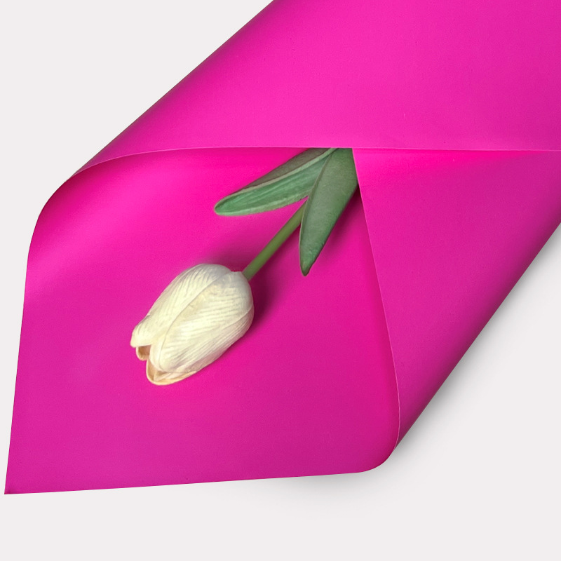 Huaxi Color sólido de doble cara Papel Ouya Material de embalaje de flores al por mayor Floristería Paquete de flores Material de flores Papel de embalaje de ramo