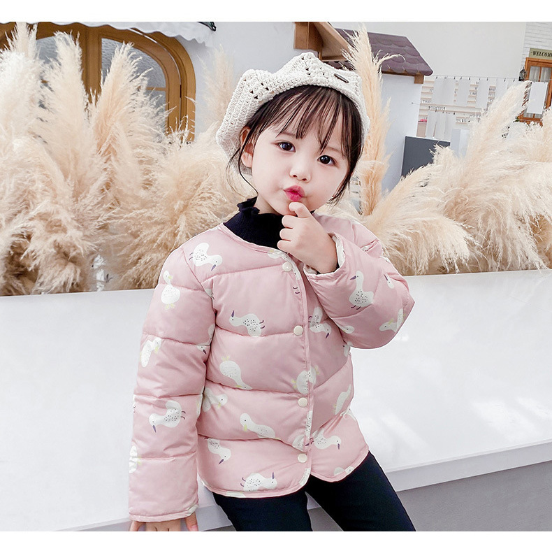 Chaqueta acolchada de algodón para niños 2024 Nueva chaqueta acolchada de algodón para niñas Forro de algodón ligero para bebés chaqueta acolchada de algodón Otoño e Invierno ropa para niños al por mayor