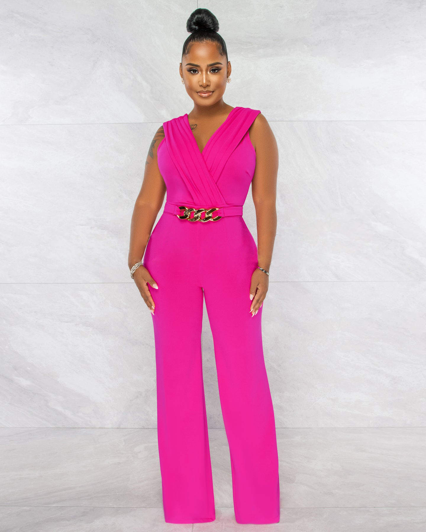 Women's Casual Daily Bodysuits Casual Streetwear Geometric Full Length Jumpsuits display picture 28