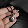 Trend accessory, guitar hip-hop style stainless steel, classic pendant, necklace, European style