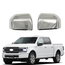 适用于17-20款福特猛禽F150专用后视镜罩电镀装饰件改装倒车镜盖
