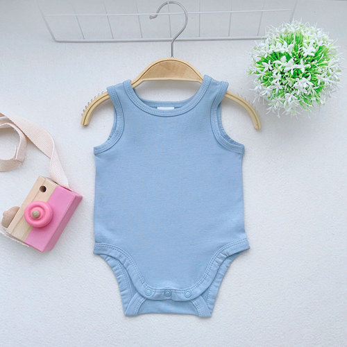 Newborn Summer Bodysuit Baby Hati Triangle Crawling Suit Cotton Potty Suit Foreign Trade Children's Clothing