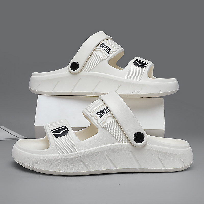 Zapatillas para hombres de verano tendencia exterior pedalear sensación de mierda suela gruesa antideslizante desgaste al aire libre conducir deporte sandálias de playa de tamaño grande