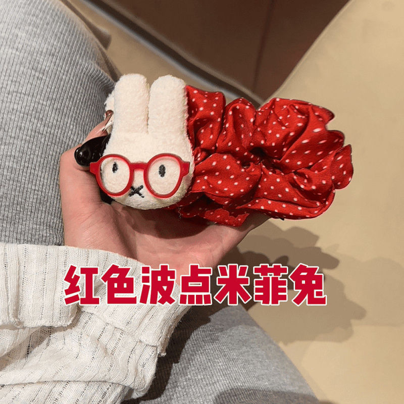 可爱波点大号米菲兔巨显发量香蕉夹后脑勺盘发百搭少女发夹抓夹|undefined
