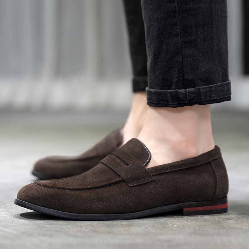 Versatile Loafers One Foot Stirrup Casual Soybean Shoes_voghion.com