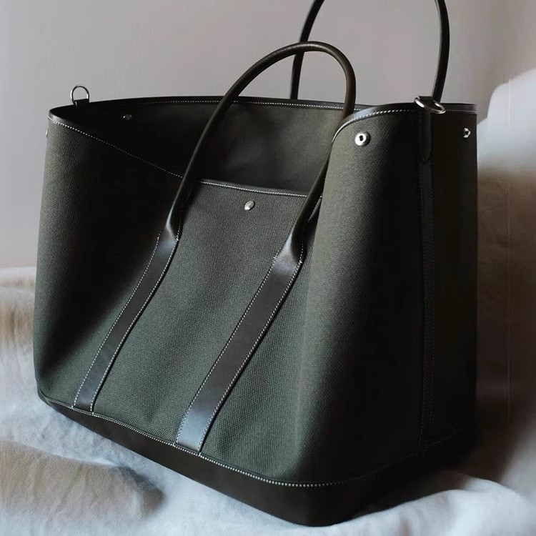 2026 New High-End Commuter PU Canvas Large Capacity Tote Garden Bag for Women Handbag Shoulder Crossbody Bag