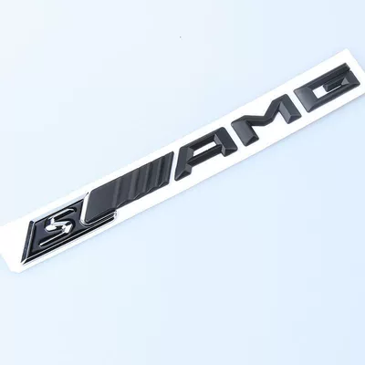 Car logo rear emblem CLA GLA GLC - black-sblack-amg