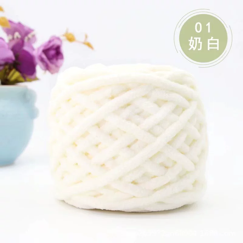 Шар пряжи шерстяной (ice yarn) — 15 м, толстая нитка, множество цветов для шарфов шапок тапочек