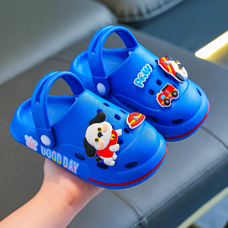 2024 verano EVA slip-on zapatillas para niños y niñas de dibujos animados infantil agujero zapatos zapatillas para niños