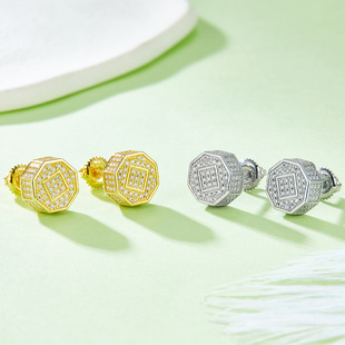 Unique Diamond Thread Earrings Seiko Edition Gold Earrings S925 Sterling Silver Set with Moissanite Earrings